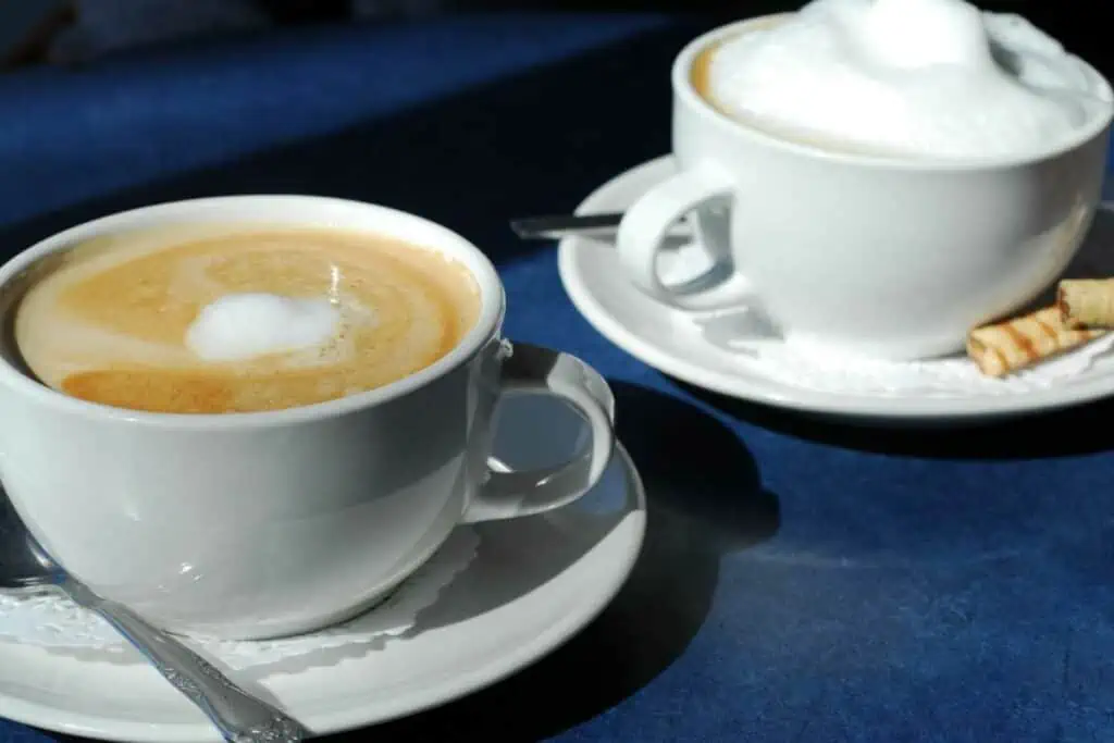 Difference Cappuccino vs Latte