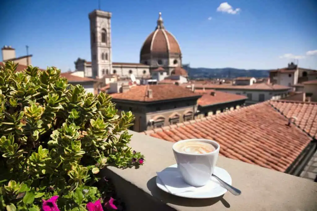 Latte in Florence Italy